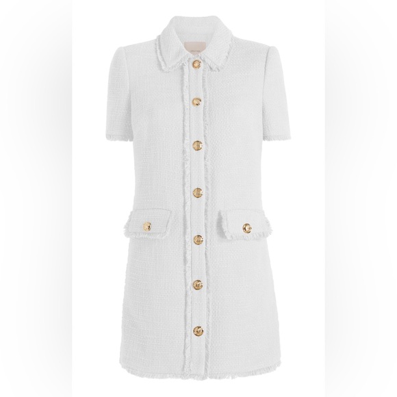 Cinq a Sept Pammy Dress- Gardenia - Picture 2 of 6